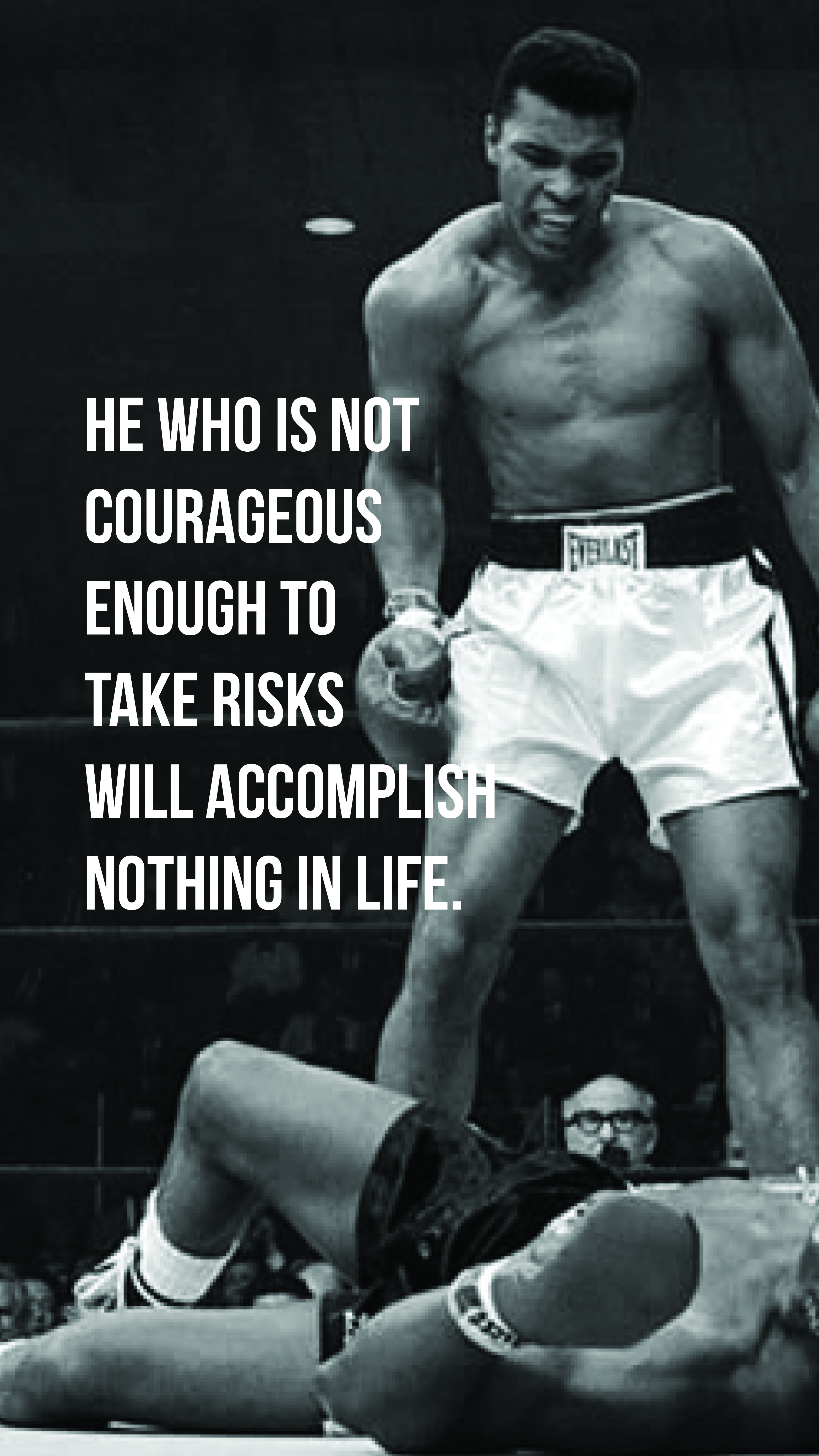 Ali's quote on a phone screen